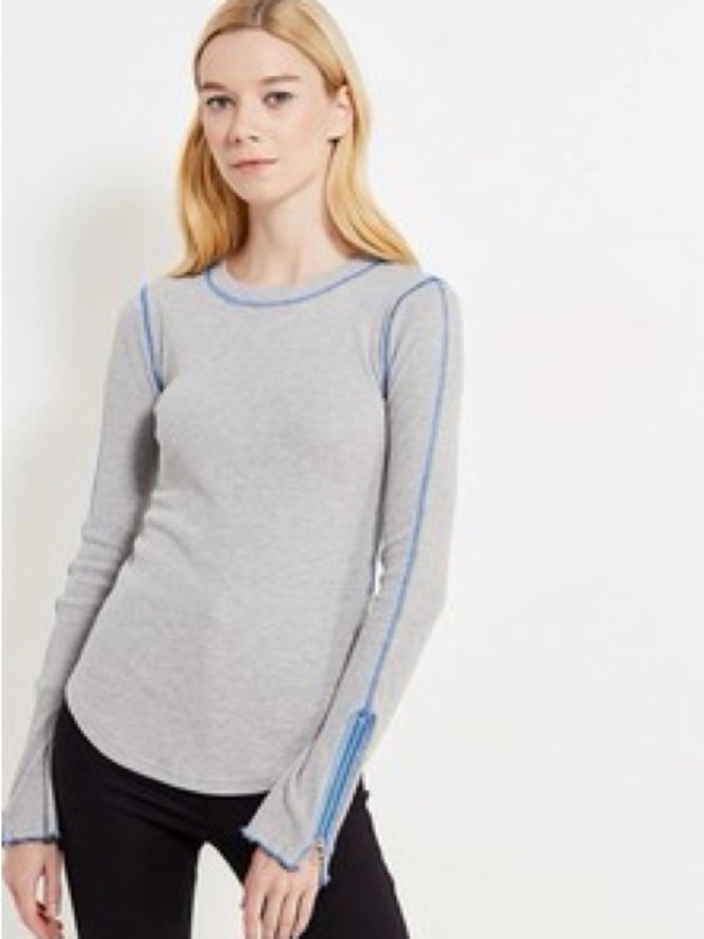Free People Long Sleeve Zipper Shirt Size Large